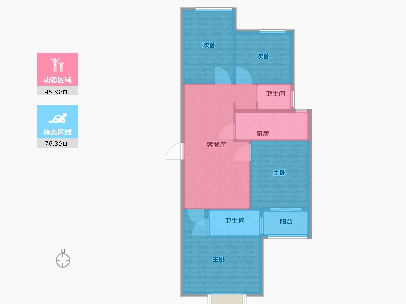 河南省-安阳市-广厦书香九里-112.01-户型库-动静分区