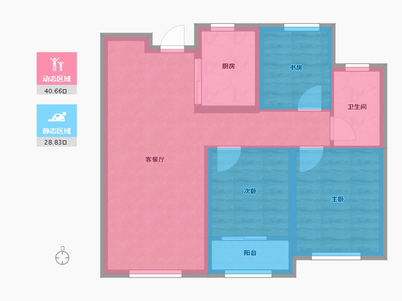 山东省-济南市-融创文旅城-70.00-户型库-动静分区