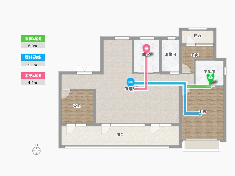 山东省-青岛市-青铁安澜地-114.40-户型库-动静线