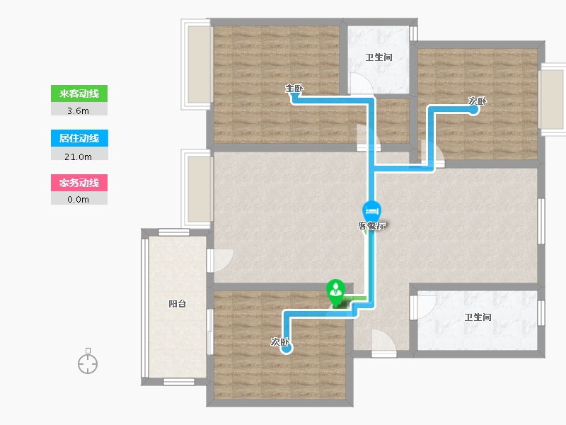 浙江省-嘉兴市-滨河景园(东区)-121.00-户型库-动静线