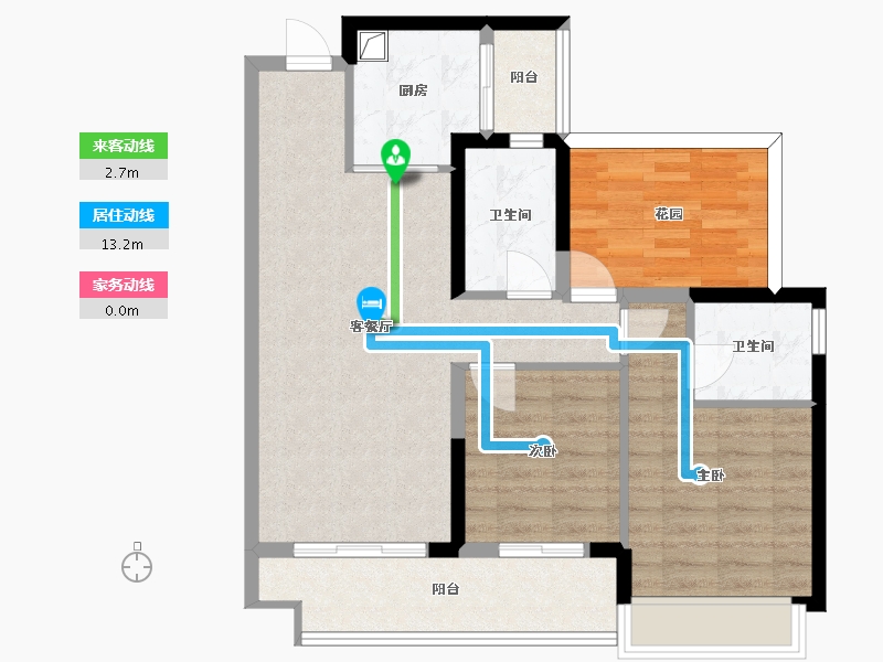 广东省-韶关市-保利东湾花园-78.40-户型库-动静线