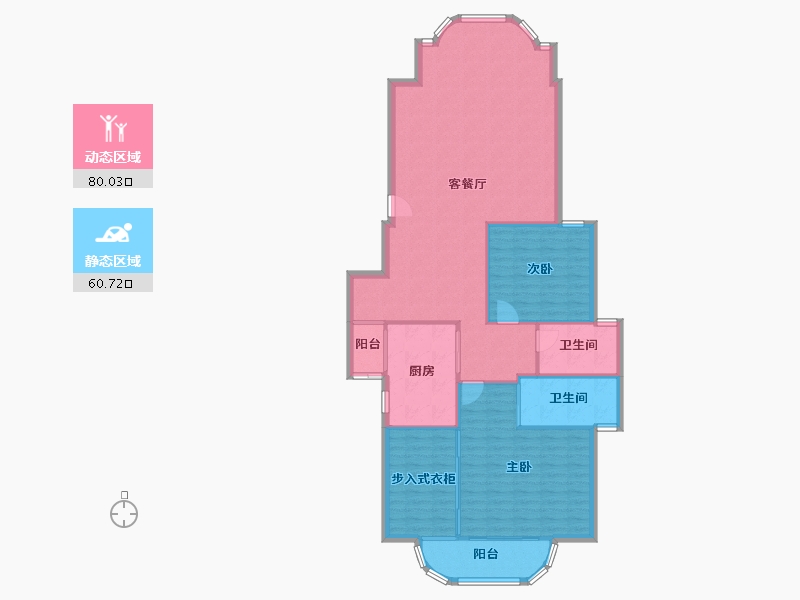 海南省-海口市-龙珠新城-130.96-户型库-动静分区