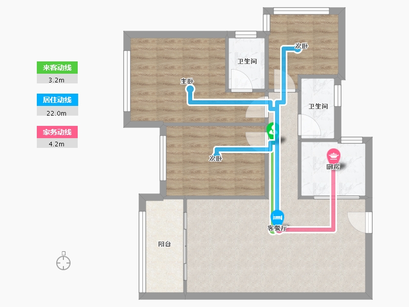 广东省-深圳市-水木丹华-68.98-户型库-动静线