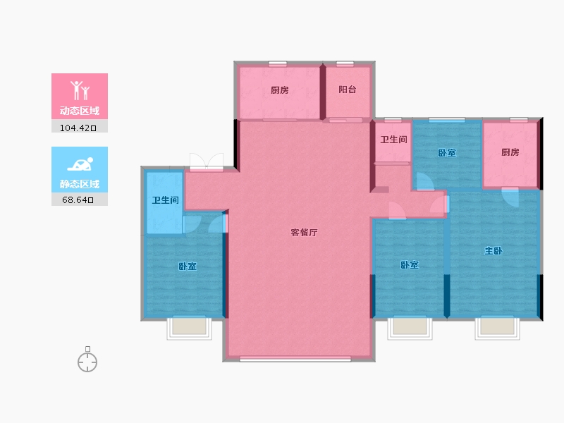 山西省-晋中市-碧桂园-172.00-户型库-动静分区