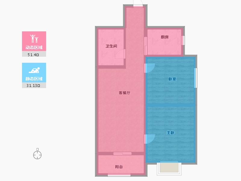 山西省-吕梁市-紫城明珠-73.54-户型库-动静分区