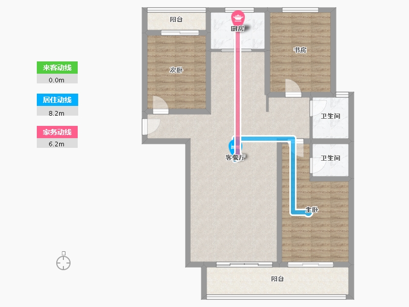 河北省-保定市-御园香榭-110.46-户型库-动静线