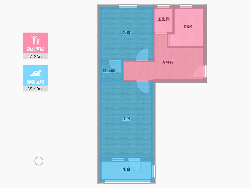 北京-北京市-水科院-45.00-户型库-动静分区