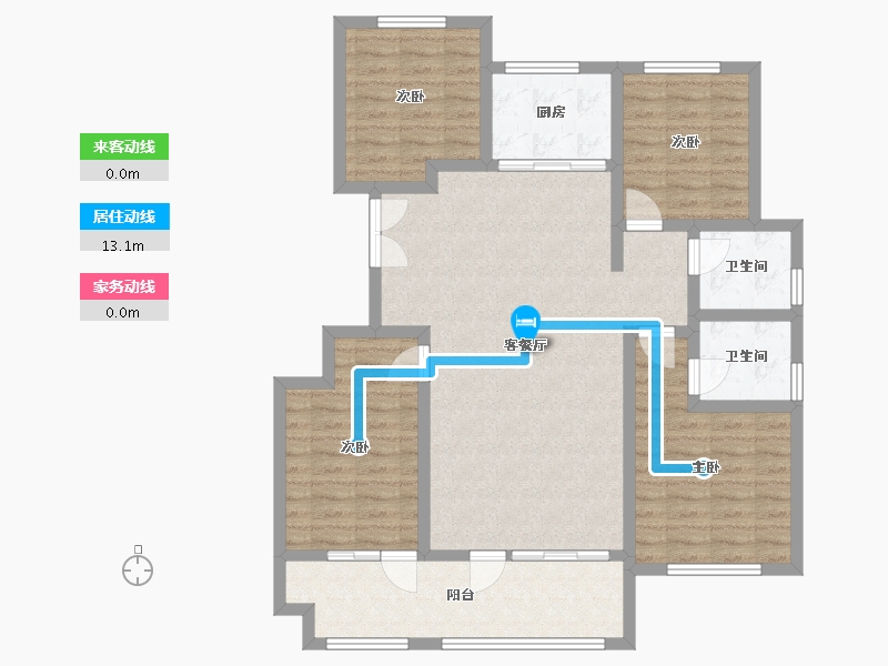 山东省-潍坊市-弥水春风-109.99-户型库-动静线