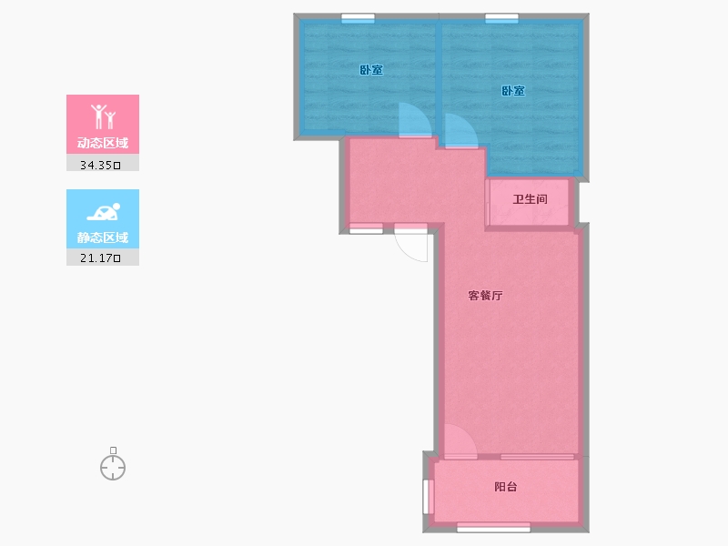 浙江省-温州市-水心住宅区-樱组团-46.16-户型库-动静分区