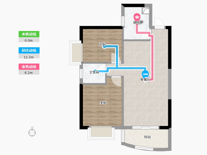 福建省-厦门市-西客明珠-60.00-户型库-动静线