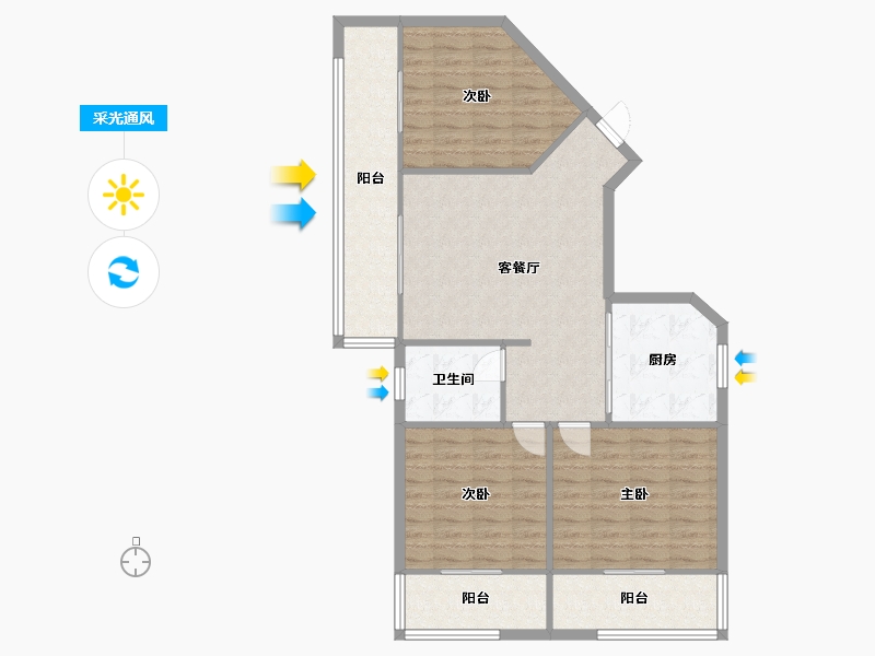 河南省-郑州市-正大美丽泉-99.20-户型库-采光通风