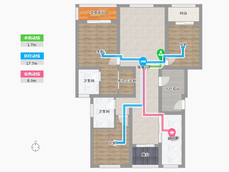 河北省-保定市-天鹅湖E区-99.20-户型库-动静线