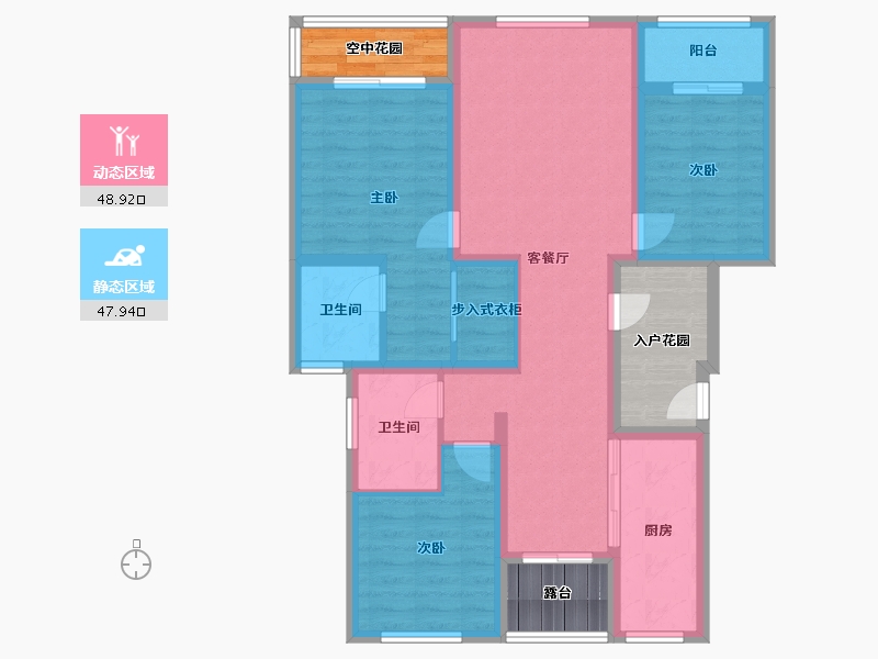 河北省-保定市-天鹅湖E区-99.20-户型库-动静分区