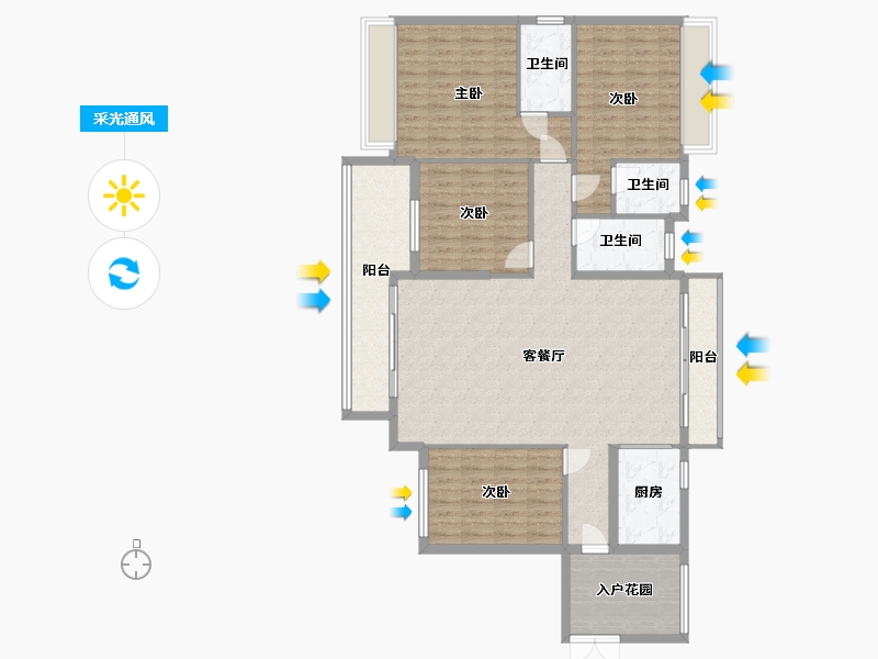 广东省-汕尾市-海悦豪庭-170.00-户型库-采光通风