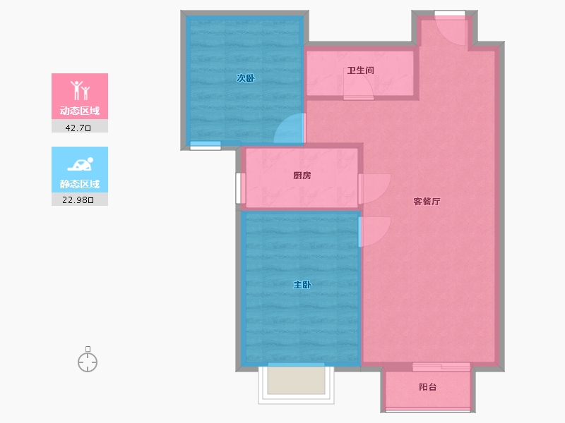 河北省-廊坊市-夏威夷蓝湾-88.00-户型库-动静分区