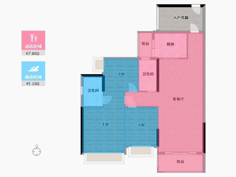 广东省-河源市-锦云颐和花园-115.29-户型库-动静分区