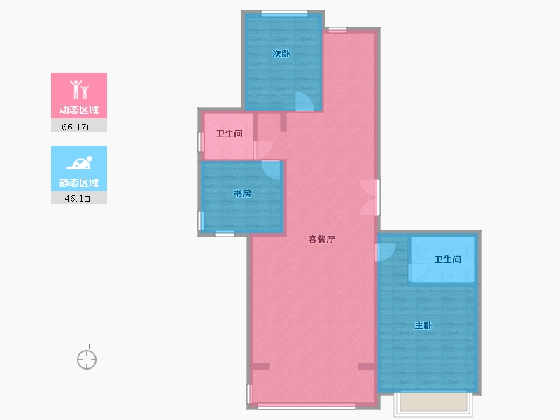 河北省-保定市-尚玉园-101.60-户型库-动静分区