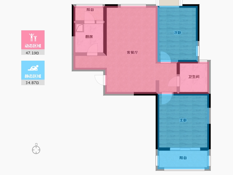 云南省-昆明市-望滇雅苑-93.00-户型库-动静分区