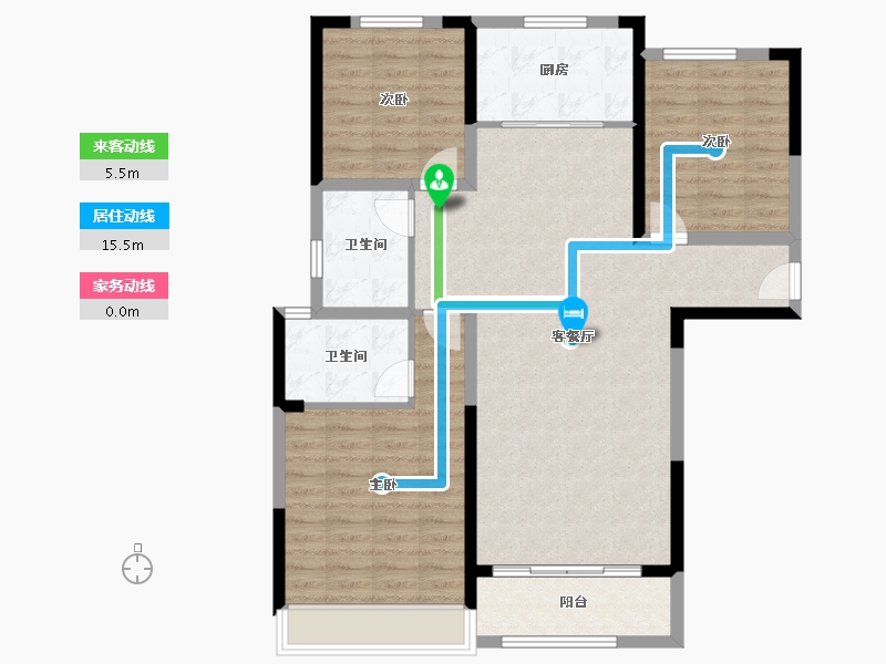 河南省-平顶山市-江山·森林城-102.41-户型库-动静线