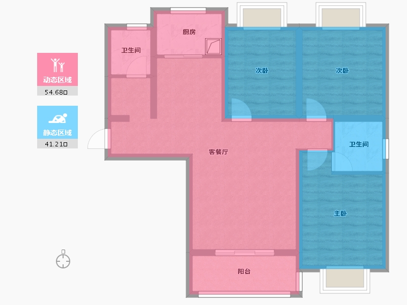 河南省-南阳市-名山学府-94.40-户型库-动静分区