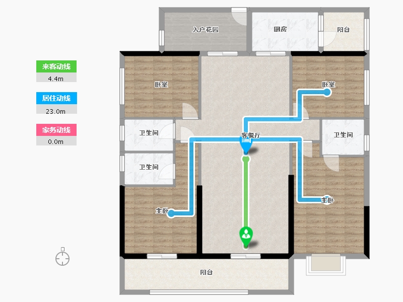 广东省-云浮市-翰林春天-143.00-户型库-动静线