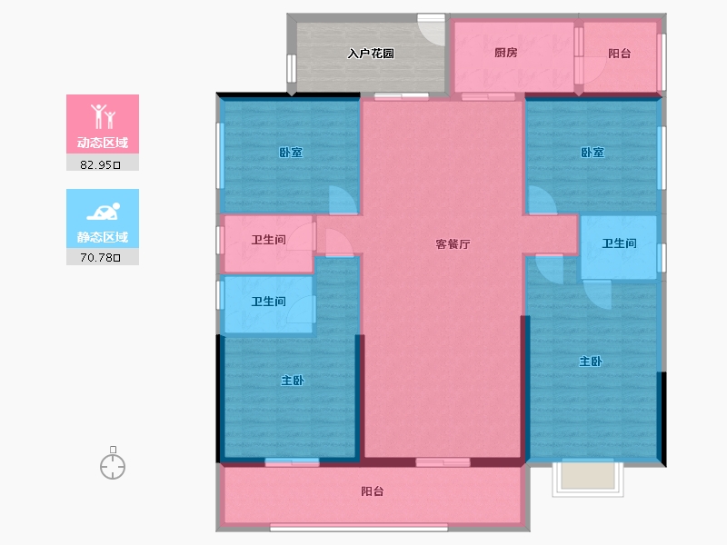 广东省-云浮市-翰林春天-143.00-户型库-动静分区