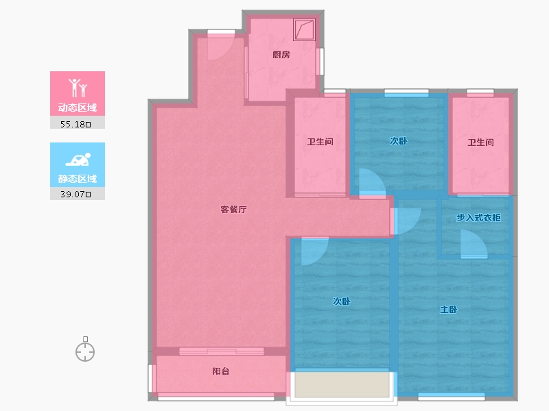 河南省-平顶山市-江山·森林城-83.20-户型库-动静分区