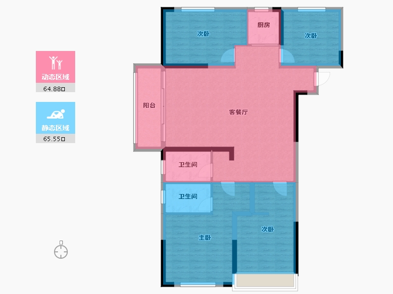 河南省-平顶山市-江山·森林城-118.01-户型库-动静分区