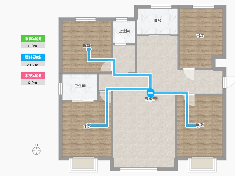 新疆维吾尔自治区-喀什地区-喀什小区-108.00-户型库-动静线