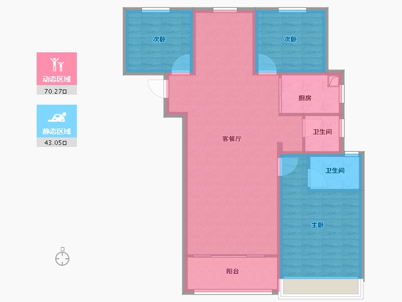 河南省-平顶山市-江山·森林城-102.40-户型库-动静分区