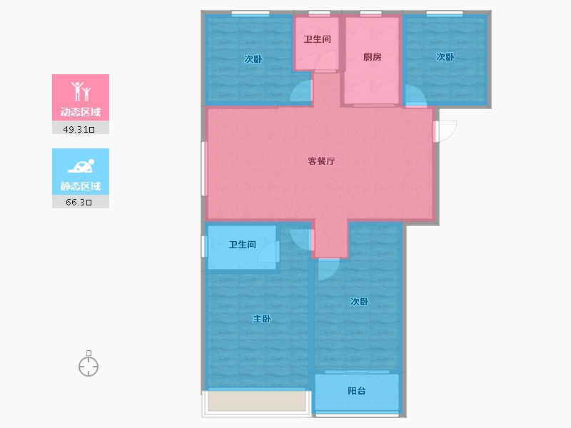 河南省-平顶山市-江山·森林城-104.00-户型库-动静分区