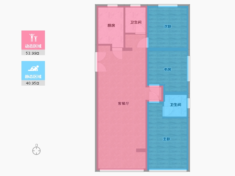 河北省-保定市-晨阳小镇-85.19-户型库-动静分区