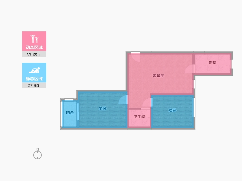 河北省-石家庄市-雅都园-64.00-户型库-动静分区