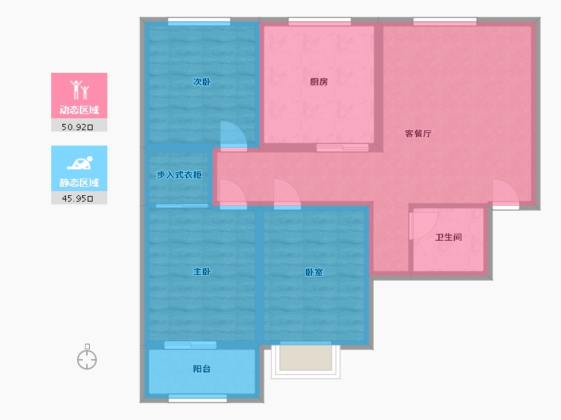 山西省-吕梁市-学府锦园-99.20-户型库-动静分区