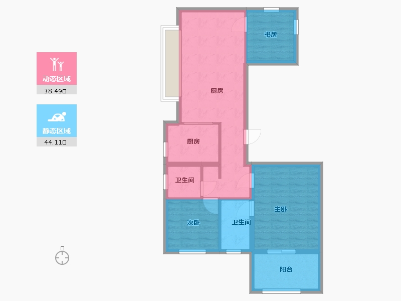 四川省-成都市-国贸锦原-79.15-户型库-动静分区