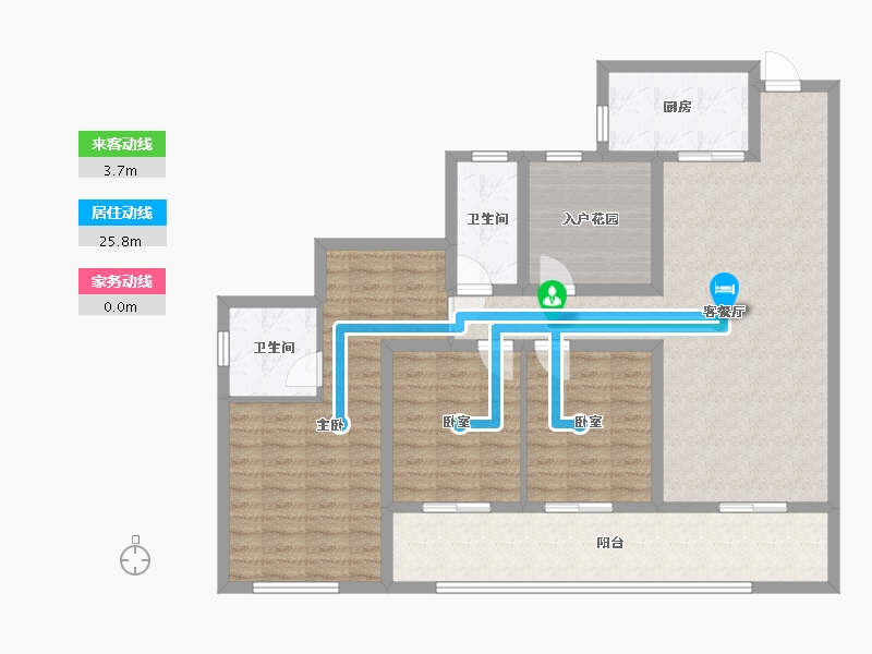 湖南省-长沙市-建工象山国际-122.88-户型库-动静线