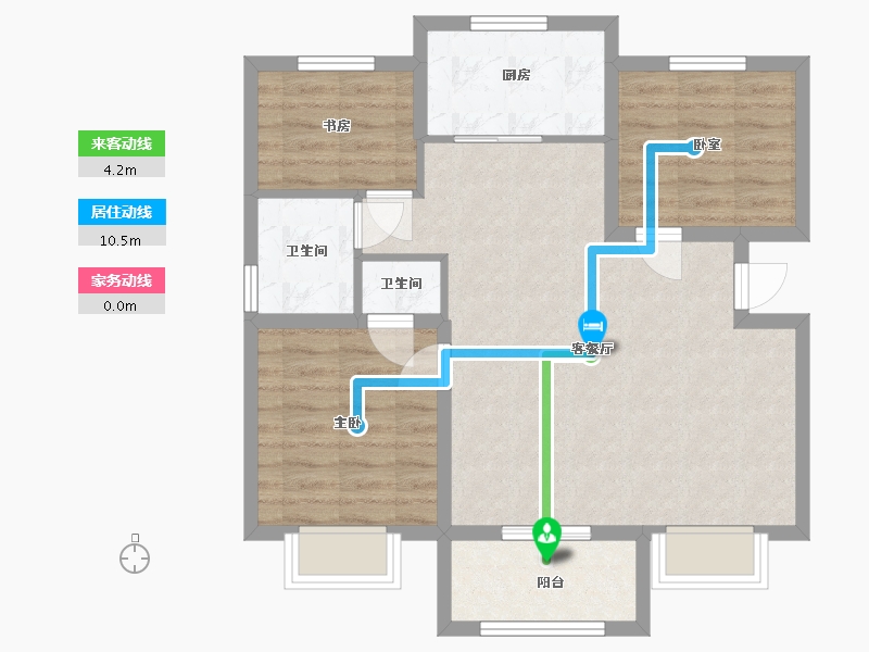 山西省-太原市-万星四季城-84.15-户型库-动静线