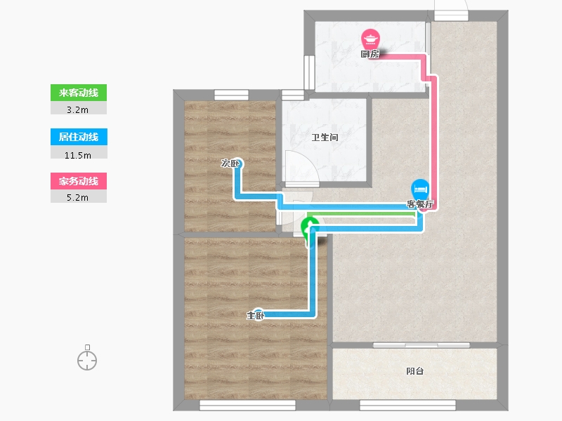 浙江省-衢州市-礼贤未来社-53.94-户型库-动静线