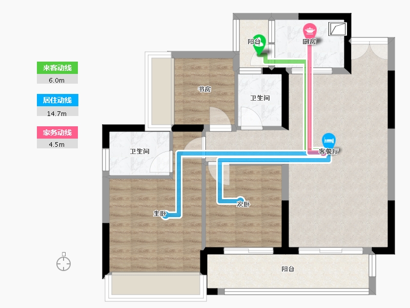 贵州省-贵阳市-云城中心-80.53-户型库-动静线