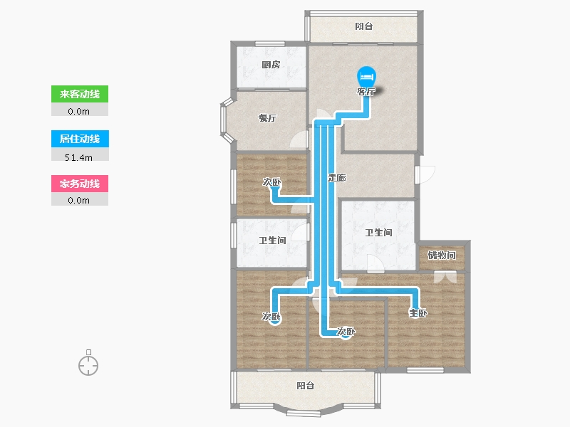 福建省-福州市-闽都嘉园-134.40-户型库-动静线