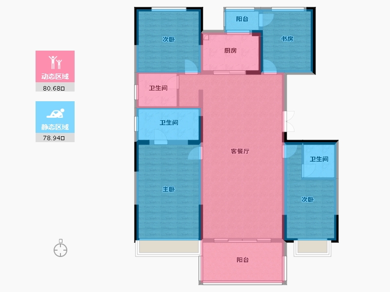 河南省-郑州市-正商珑水上境-144.00-户型库-动静分区