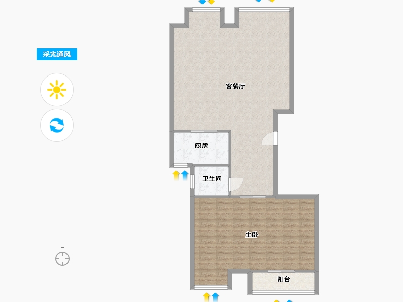 山东省-威海市-中央龙湾-90.40-户型库-采光通风