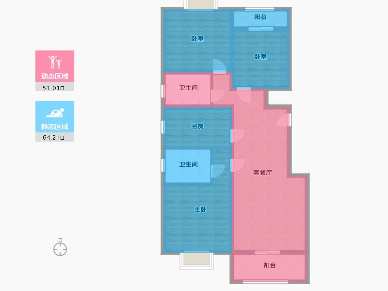 河南省-平顶山市-龙博城-102.60-户型库-动静分区