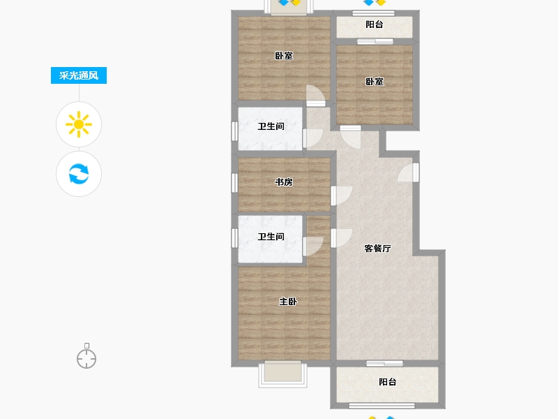 河南省-平顶山市-龙博城-102.60-户型库-采光通风