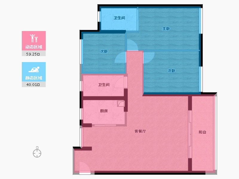 福建省-福州市-国贸学原-91.30-户型库-动静分区