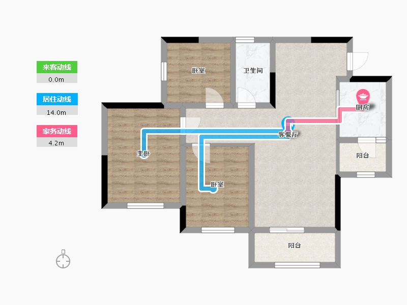 四川省-眉山市-公园华府-68.00-户型库-动静线