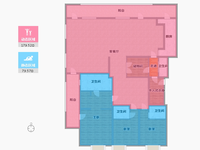 四川省-成都市-金茂府-208.00-户型库-动静分区