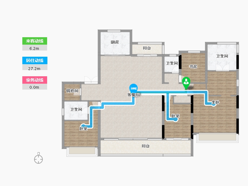 浙江省-台州市-龙湖中德·舜山府-185.00-户型库-动静线