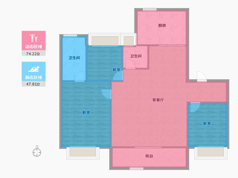 湖北省-武汉市-保利天珺-112.68-户型库-动静分区