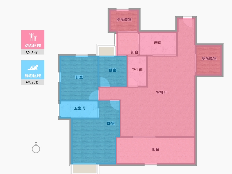 广东省-湛江市-星海颐德城-112.86-户型库-动静分区